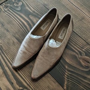 Leather Pointed Toed Booties